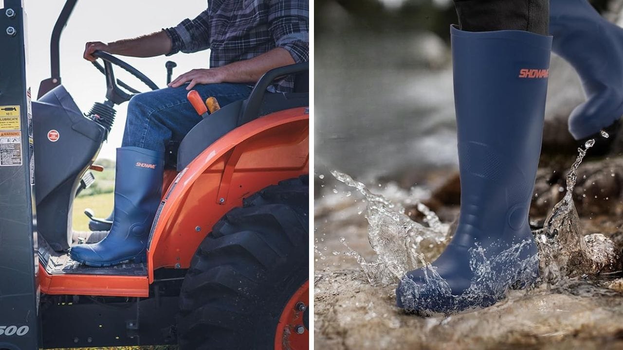 Showave Steel Toe Rubber Work Boots: Durable Protection for Tough Jobs