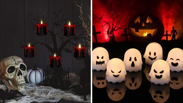 Halloween Candles: Spooky, Safe Realistic Flicker with DRomance Candles