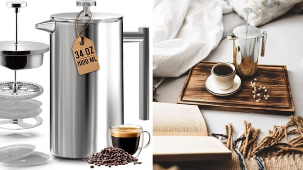 How to Make Coffee in a French Press with Utopia Kitchen Stainless Steel French Press