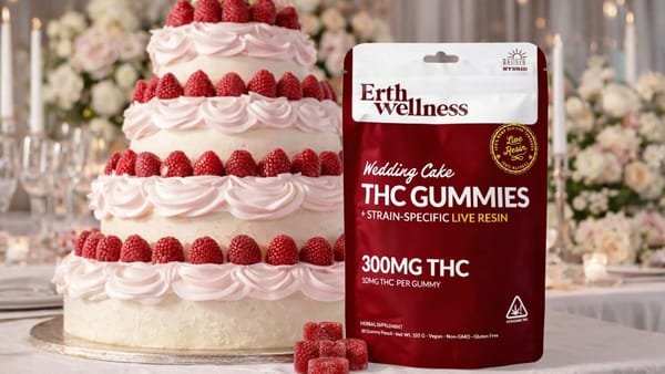 Erth Wellness Δ9 THC Gummies Wedding Cake Live Resin Hybrid 300mg: A Comprehensive Review