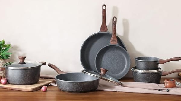 Sensarte Nonstick Cookware Set 16 Piece: Durable, Safe, and Affordable